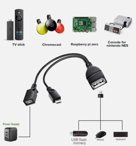 Micro usb male female - male,